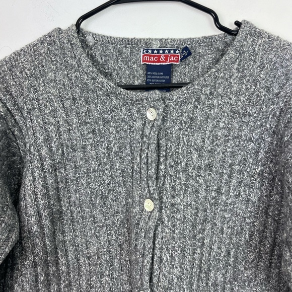 mac & jac Wool Blend Knit Cardigan Sz L - Picture 3 of 10